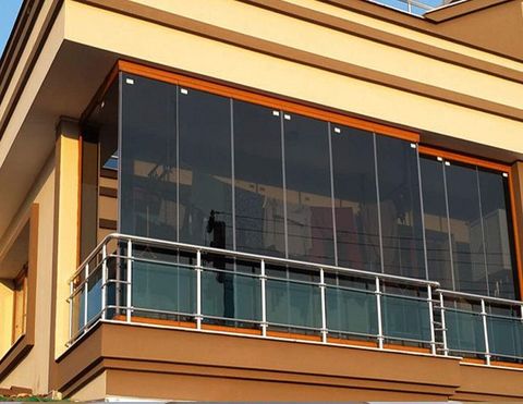 Bina dis cephesinde isicamli cam balkon uygulamasi